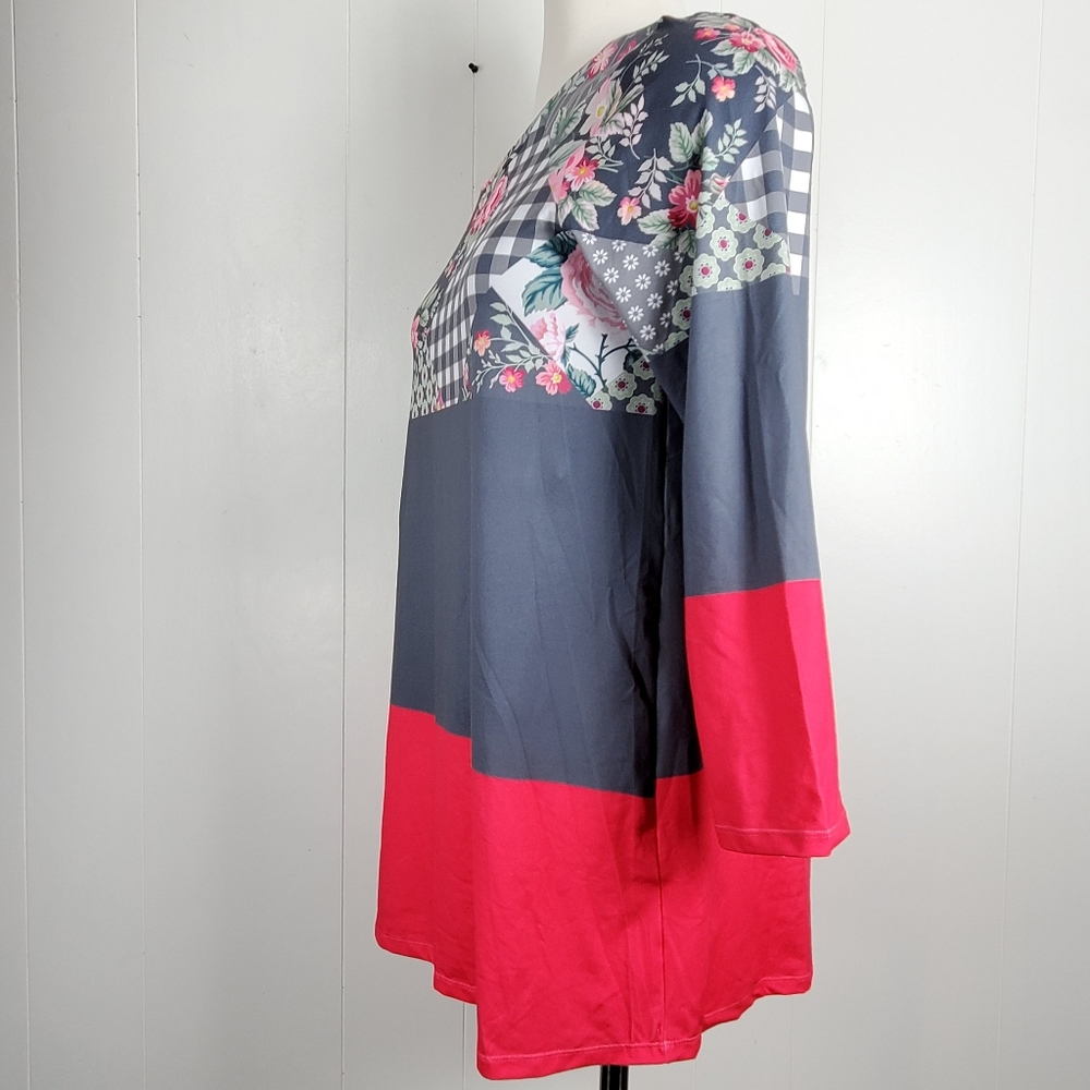NWT Nanu 3/4 sleeve tunic shirt - Picture 9 of 13